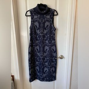 Maeve Ryder Jacquard Turtleneck Dress size 10